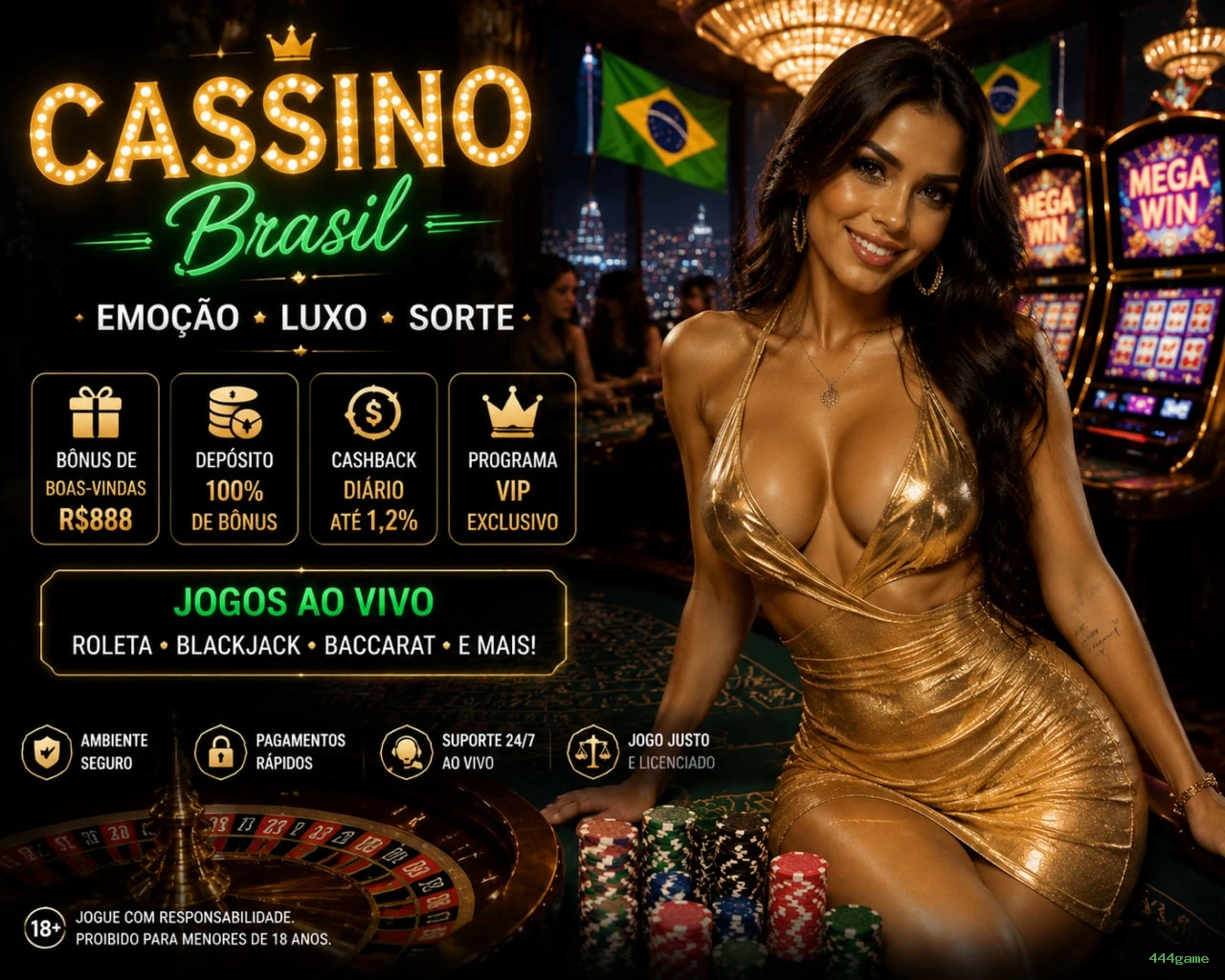 Cassino ao vivo no Brasil | 444game: segura e premiada